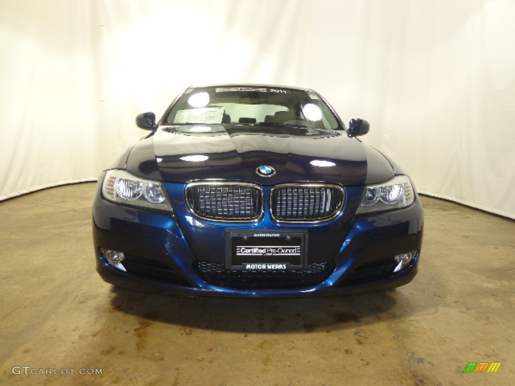 2011 3 Series 328i xDrive Sedan - Deep Sea Blue Metallic / Gray Dakota Leather photo #3