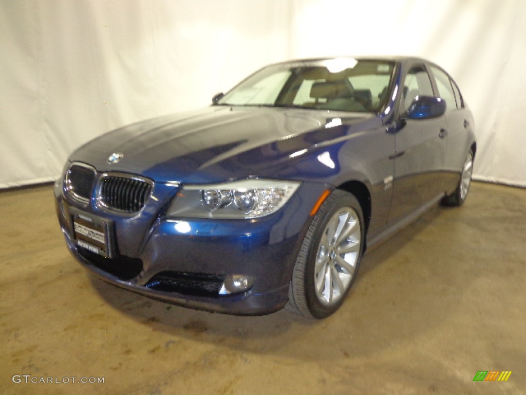 2011 3 Series 328i xDrive Sedan - Deep Sea Blue Metallic / Gray Dakota Leather photo #4