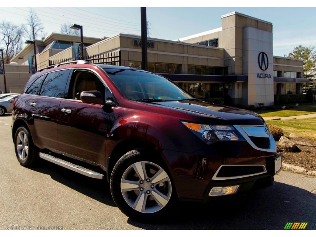 2011 MDX Technology - Dark Cherry Pearl / Parchment photo #1