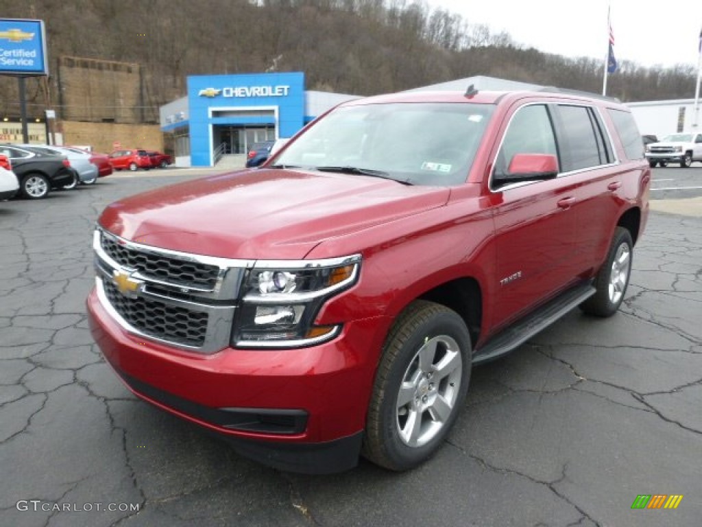 2015 Tahoe LT 4WD - Crystal Red Tintcoat / Cocoa/Dune photo #4