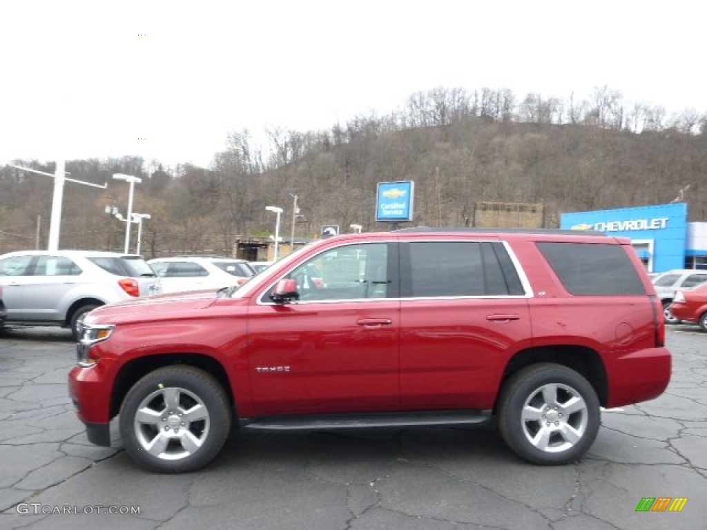 2015 Tahoe LT 4WD - Crystal Red Tintcoat / Cocoa/Dune photo #5