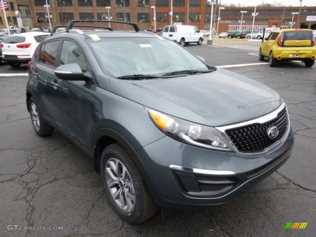 2014 Sportage LX - Sage Green / Black photo #2