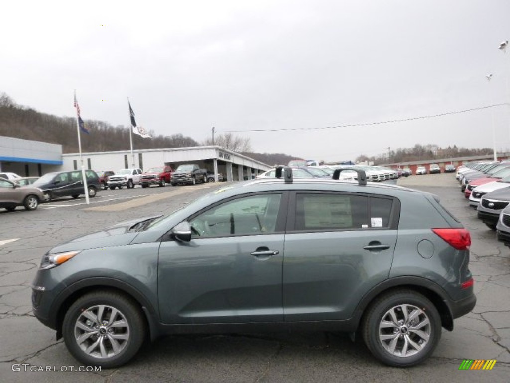 2014 Sportage LX - Sage Green / Black photo #5