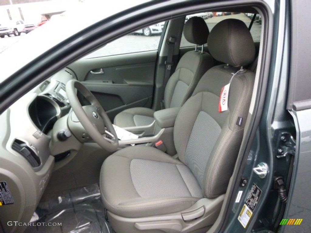 2014 Sportage LX - Sage Green / Black photo #10