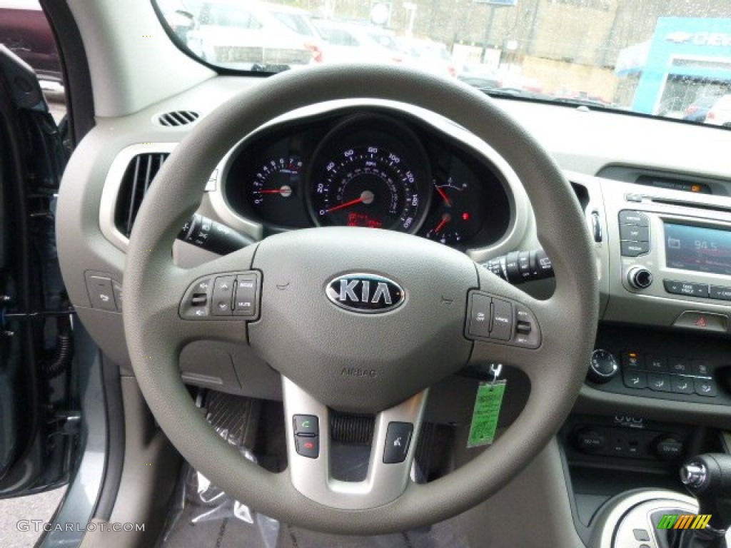 2014 Sportage LX - Sage Green / Black photo #19