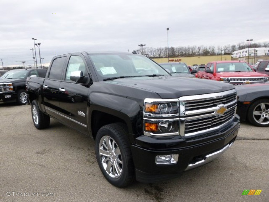 2014 Silverado 1500 High Country Crew Cab 4x4 - Black / High Country Saddle photo #3