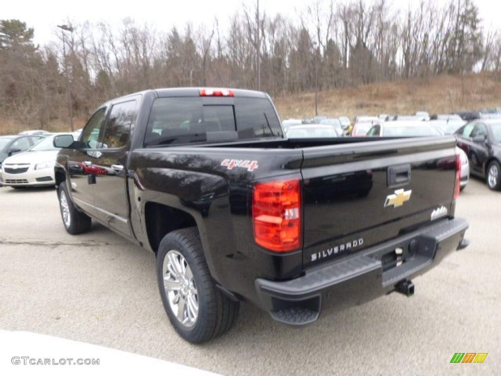 2014 Silverado 1500 High Country Crew Cab 4x4 - Black / High Country Saddle photo #7