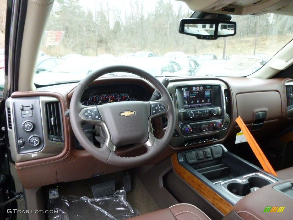 2014 Chevrolet Silverado 1500 High Country Crew Cab 4x4 High Country Saddle Dashboard Photo #92163637