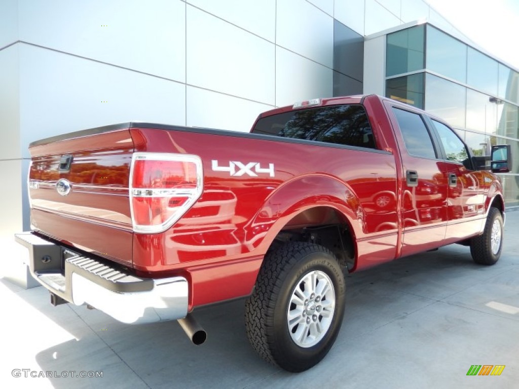 Ruby Red Metallic 2013 Ford F150 XLT SuperCrew 4x4 Exterior Photo #92166298