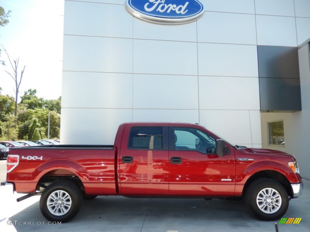 Ruby Red Metallic 2013 Ford F150 XLT SuperCrew 4x4 Exterior Photo #92166325