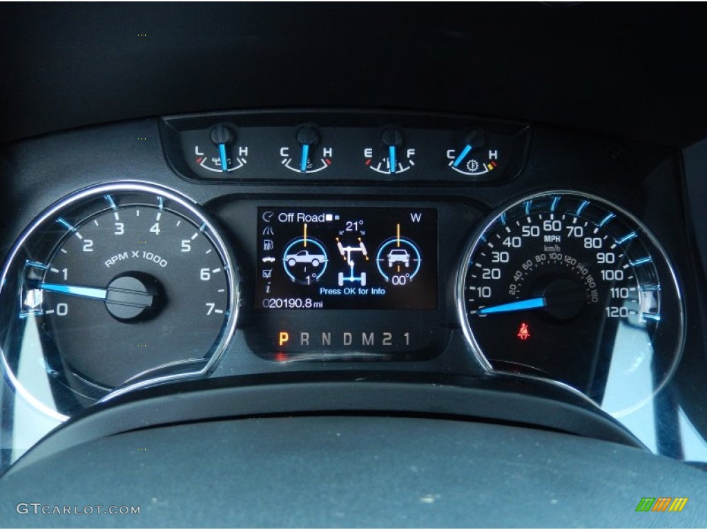 2013 Ford F150 XLT SuperCrew 4x4 Gauges Photo #92166733