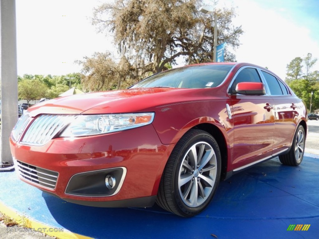 2009 MKS Sedan - Sangria Red Metallic / Light Camel photo #1