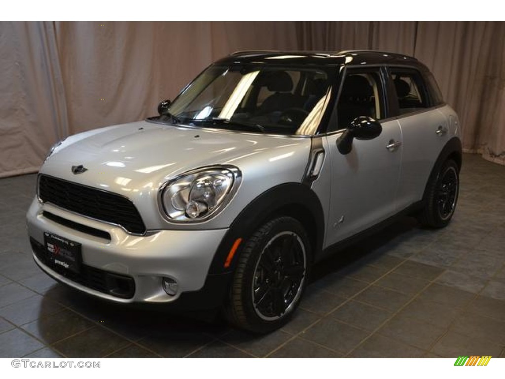 2013 Cooper S Countryman ALL4 AWD - Crystal Silver Metallic / Carbon Black photo #1