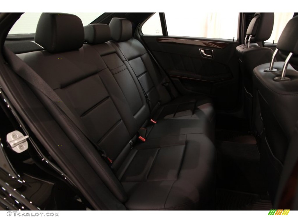 Black Interior 2013 Mercedes-Benz E 350 4Matic Sedan Photo #92169646