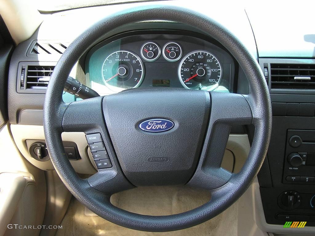 2007 Fusion S - Tungsten Grey Metallic / Camel photo #9
