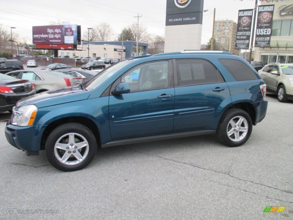 2006 Equinox LT AWD - Bermuda Green Metallic / Light Gray photo #9