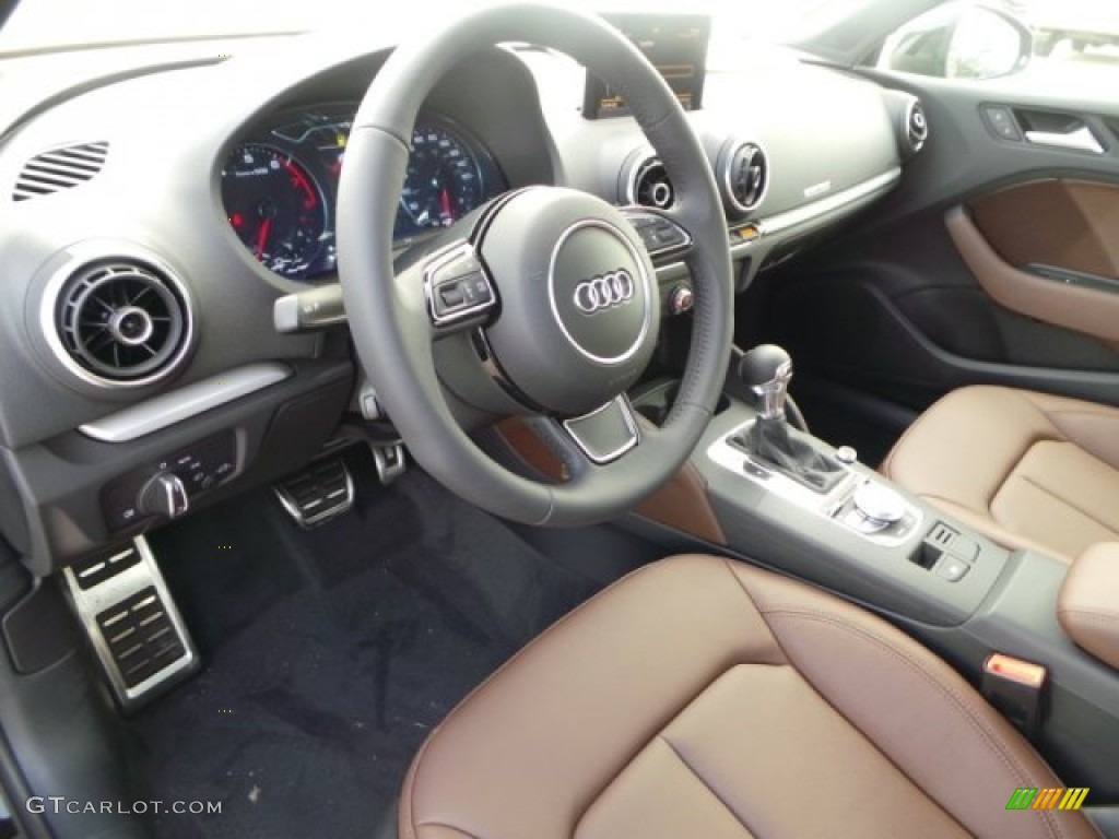 Chestnut Brown Interior 2015 Audi A3 2.0 Premium quattro Photo #92170282