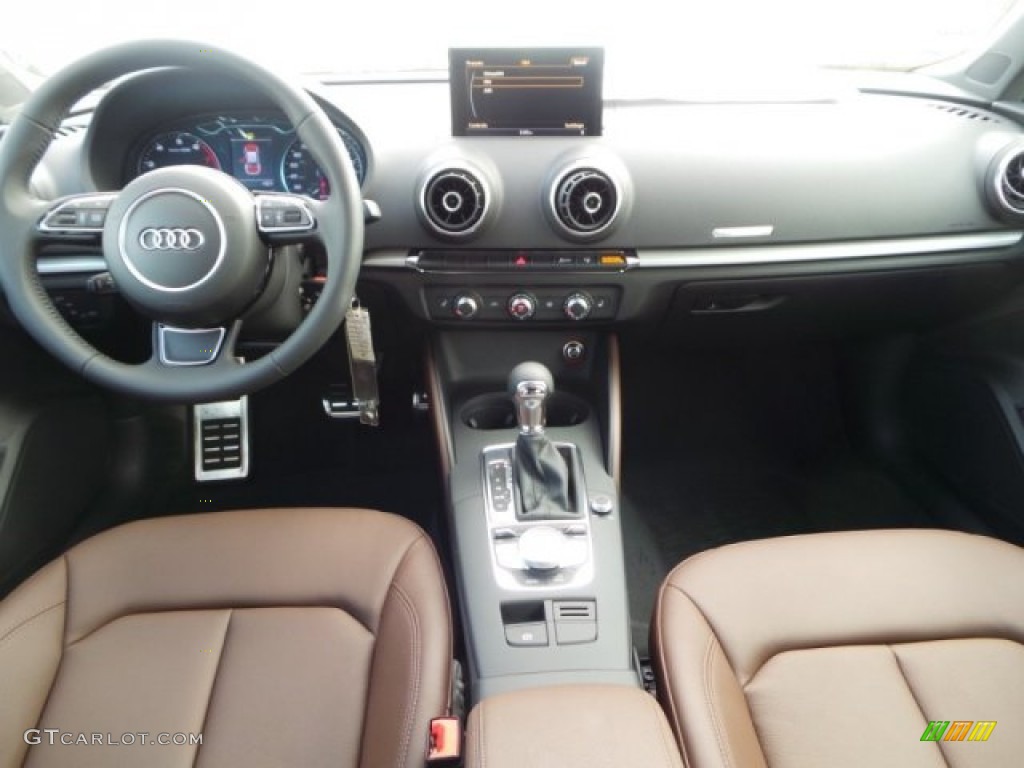 2015 Audi A3 2.0 Premium quattro Chestnut Brown Dashboard Photo #92170567