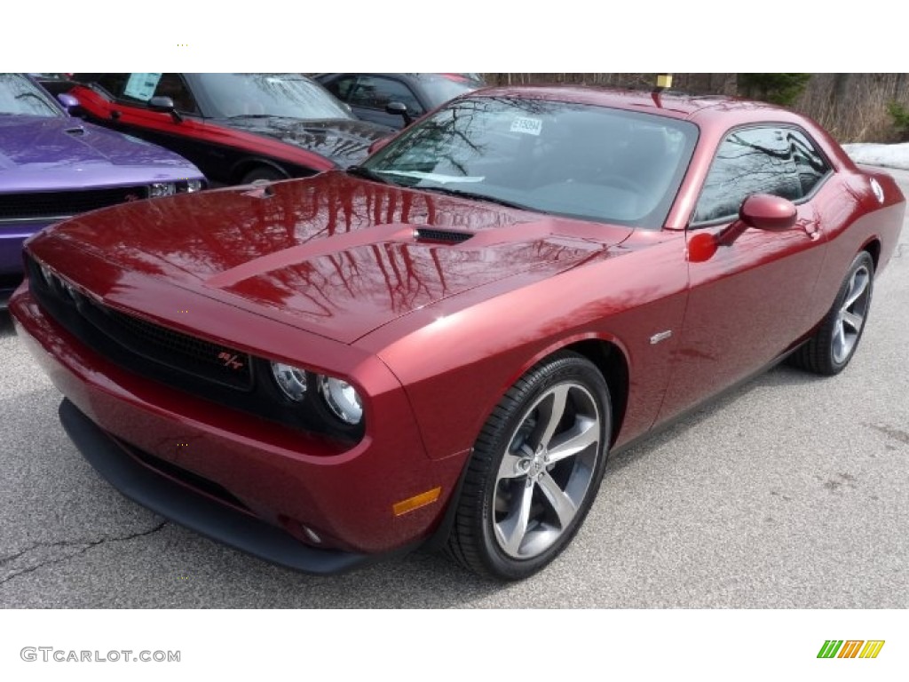 2014 Challenger R/T 100th Anniversary Edition - High Octane Red Pearl / Anniversary Dark Slate Gray/Molten Red photo #1