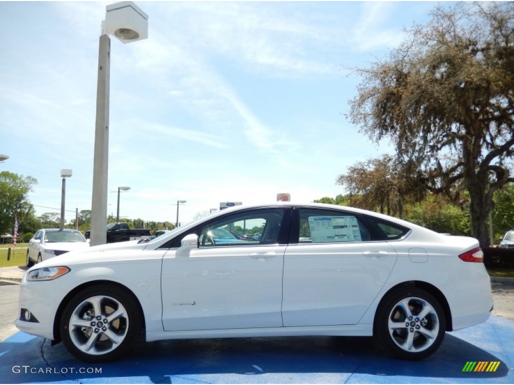 Oxford White 2014 Ford Fusion Hybrid SE Exterior Photo #92170835