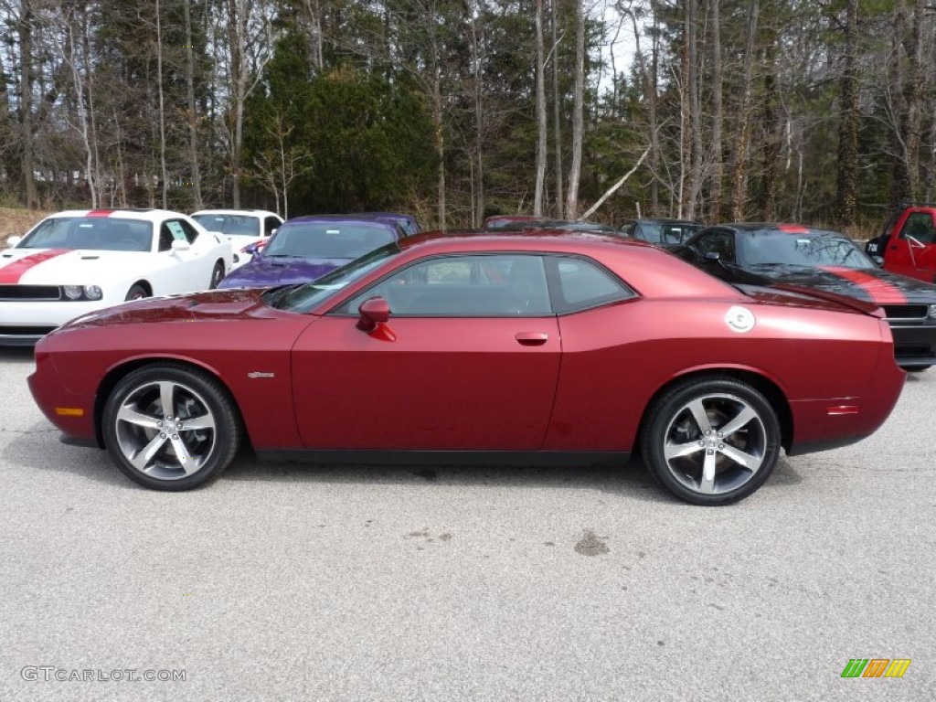 2014 Challenger R/T 100th Anniversary Edition - High Octane Red Pearl / Anniversary Dark Slate Gray/Molten Red photo #6