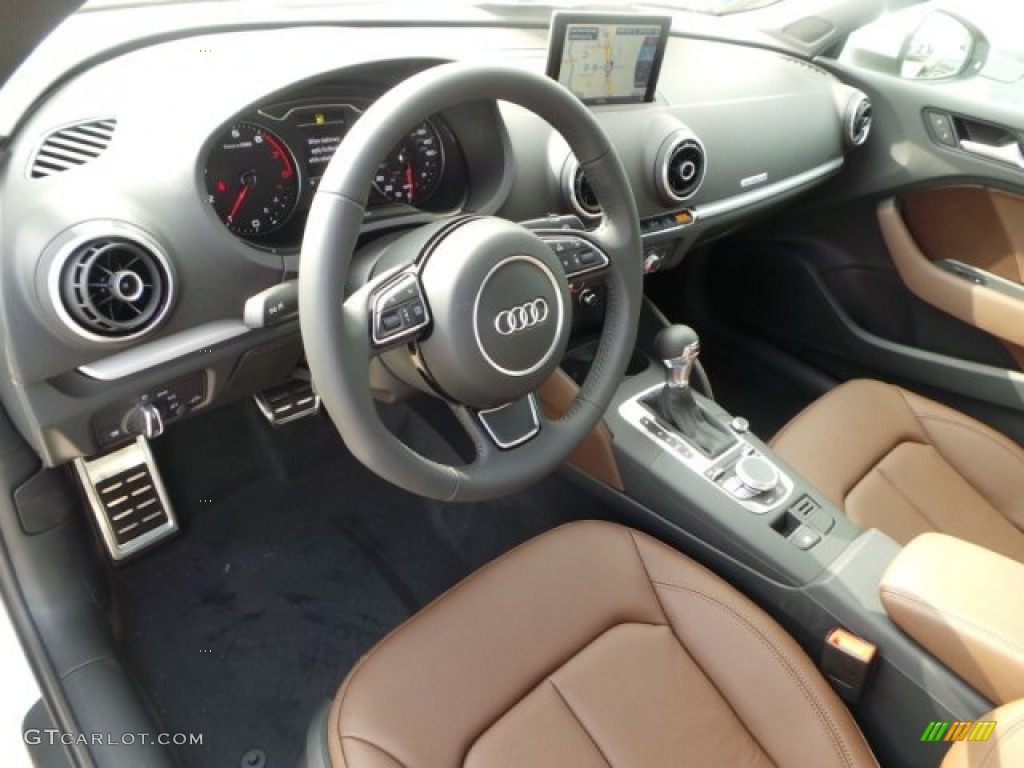 Chestnut Brown Interior 2015 Audi A3 2.0 Premium quattro Photo #92170934