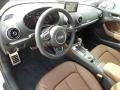 Chestnut Brown 2015 Audi A3 2.0 Premium quattro Interior Color