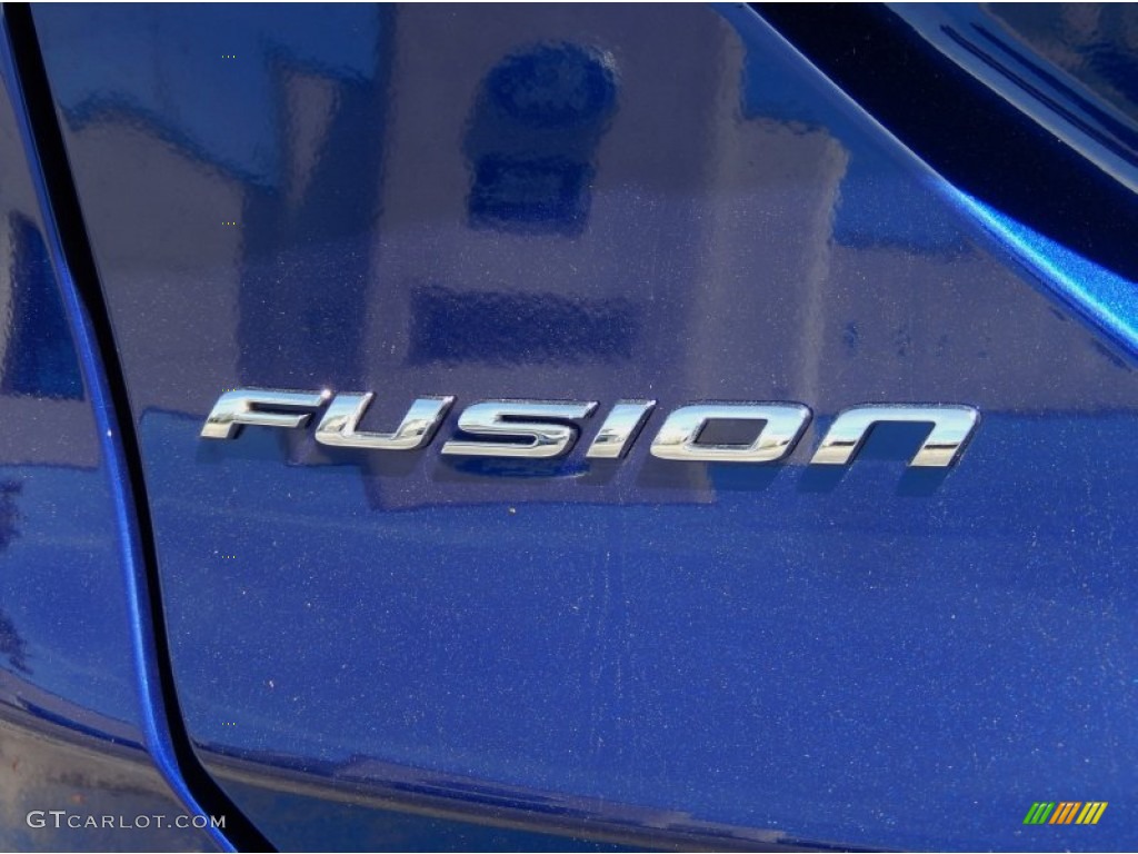 2014 Fusion S - Deep Impact Blue / Earth Gray photo #4