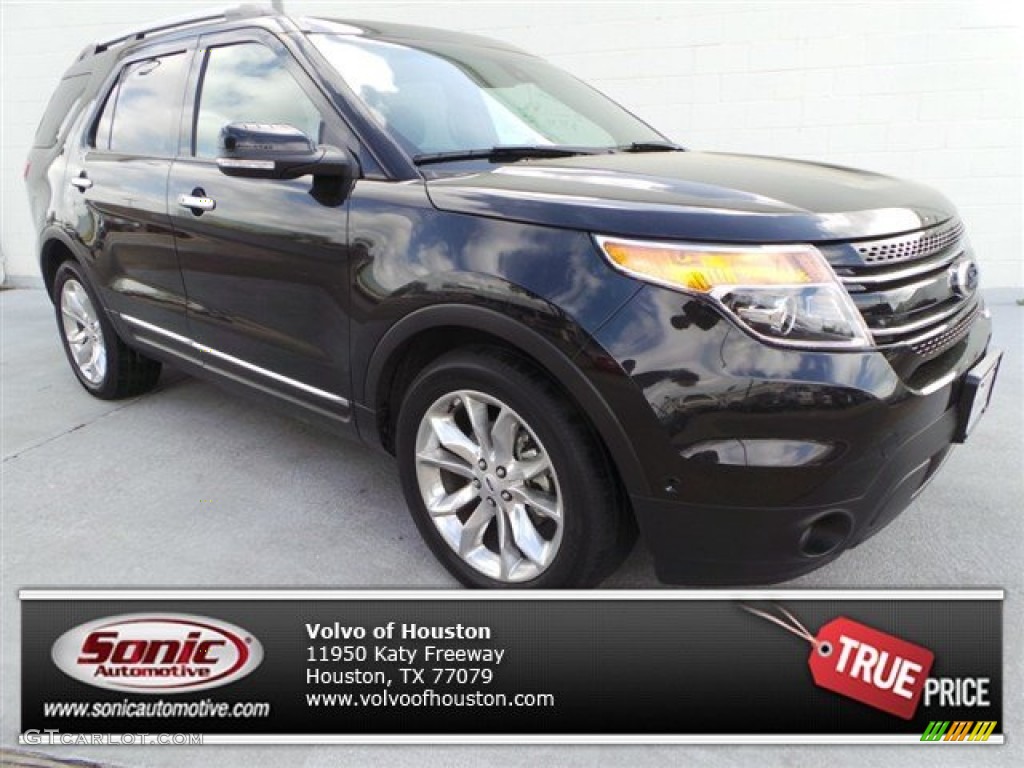 2013 Explorer Limited 4WD - Tuxedo Black Metallic / Charcoal Black photo #1