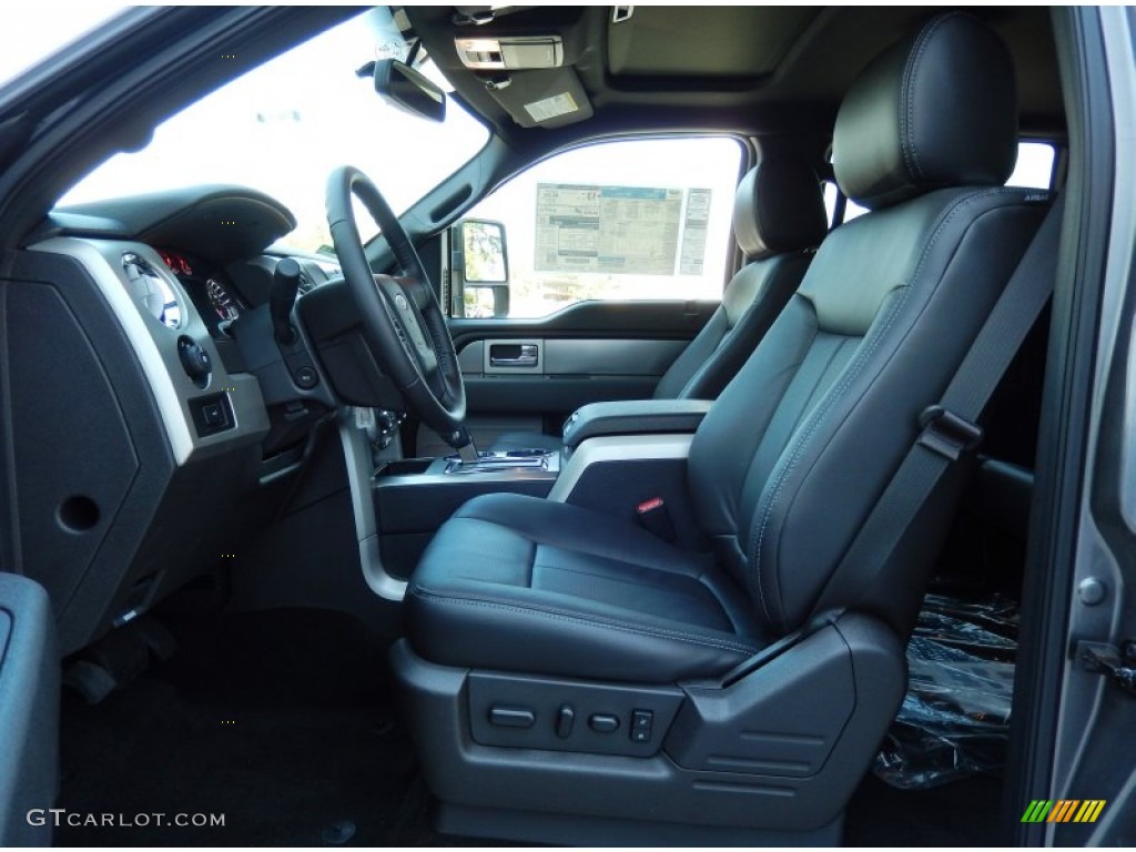 Black Interior 2014 Ford F150 FX4 SuperCrew 4x4 Photo #92172490