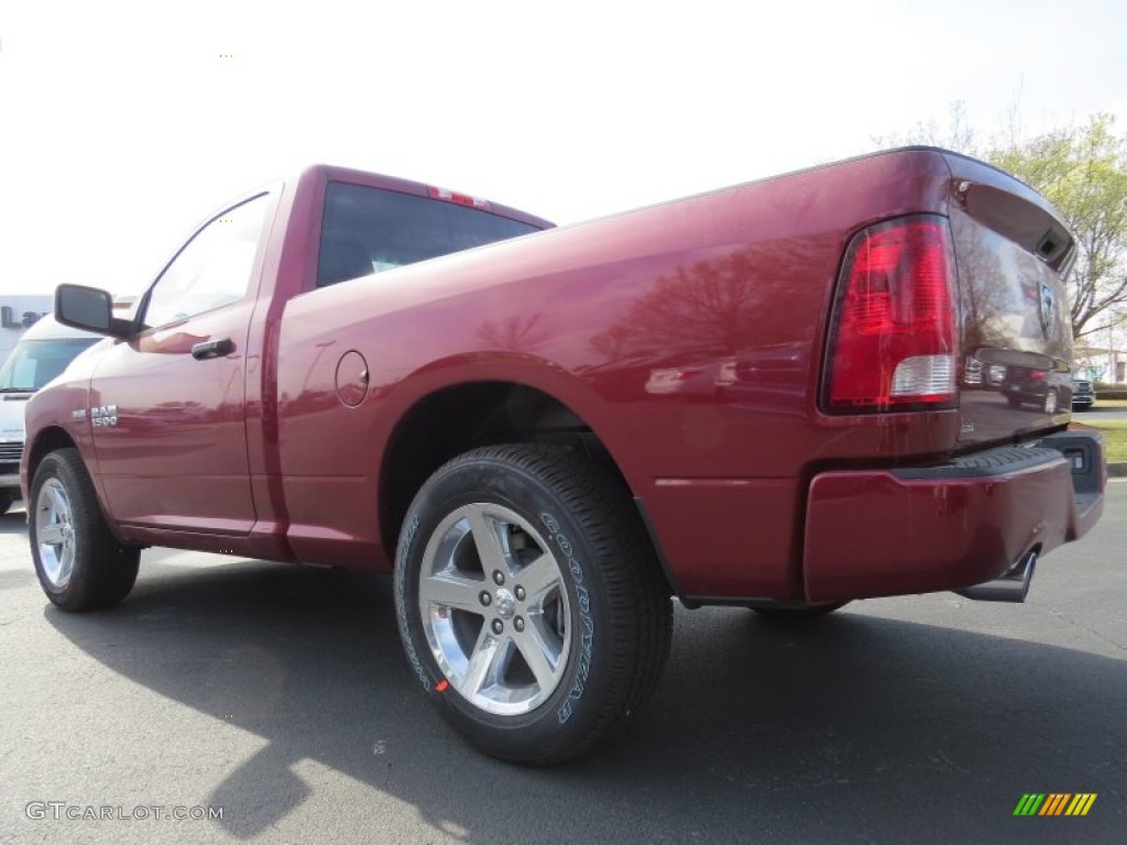 2014 1500 Express Regular Cab - Deep Cherry Red Crystal Pearl / Black/Diesel Gray photo #2