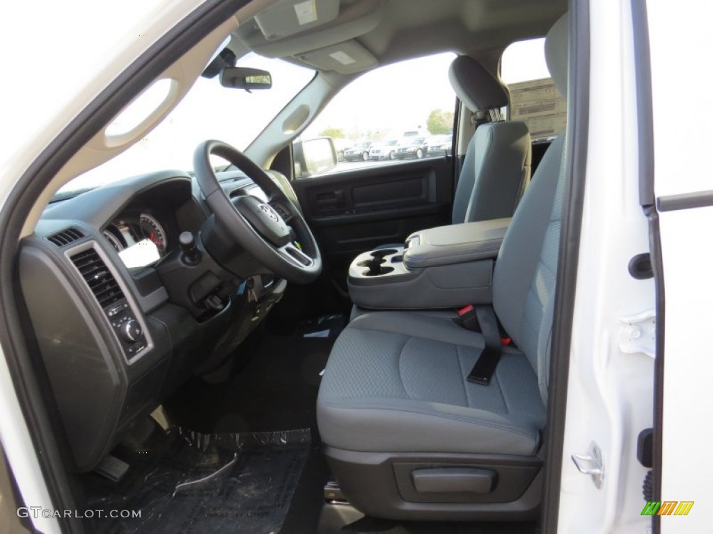 2014 1500 Express Quad Cab - Bright White / Black/Diesel Gray photo #7