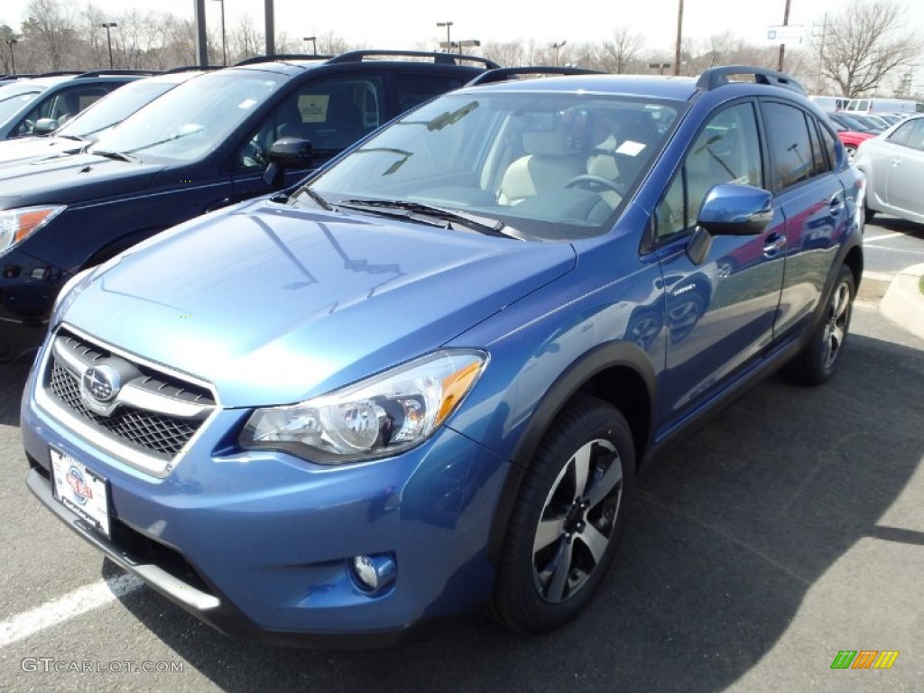 2014 XV Crosstrek Hybrid Touring - Quartz Blue Pearl / Ivory photo #1