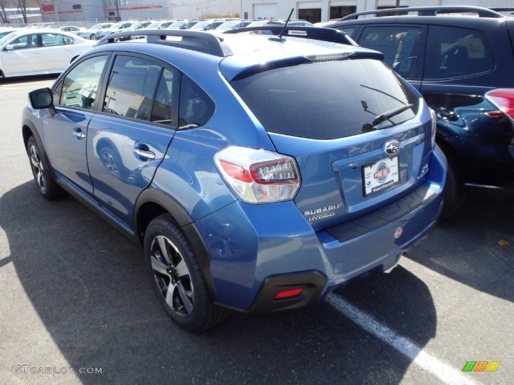 2014 XV Crosstrek Hybrid Touring - Quartz Blue Pearl / Ivory photo #2