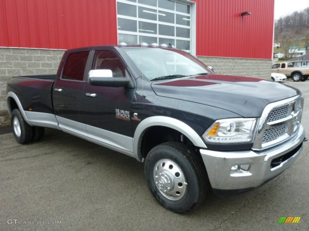 Maximum Steel Metallic 2014 Ram 3500 Laramie Crew Cab 4x4 Dually Exterior Photo #92176177