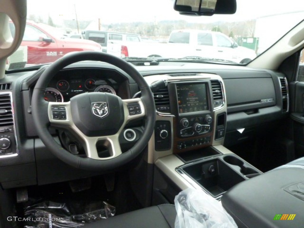 2014 Ram 3500 Laramie Crew Cab 4x4 Dually Black Dashboard Photo #92176360