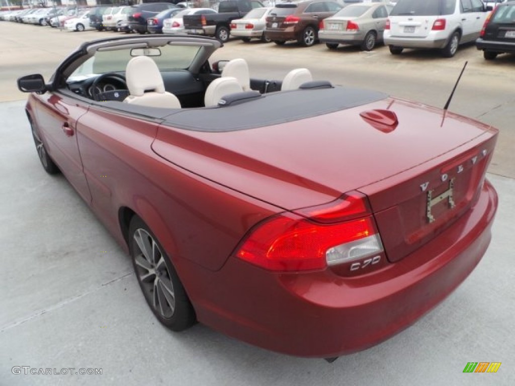 2012 C70 T5 - Flamenco Red Metallic / Calcite/Off Black photo #4