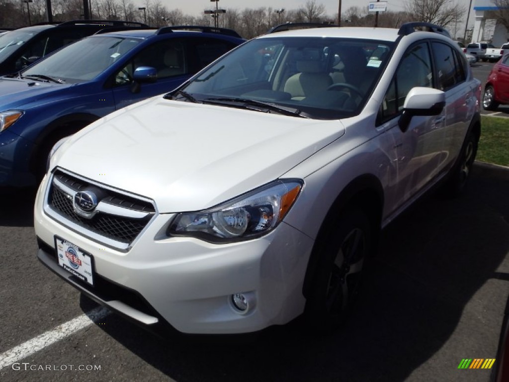 2014 XV Crosstrek Hybrid - Satin White Pearl / Ivory photo #1