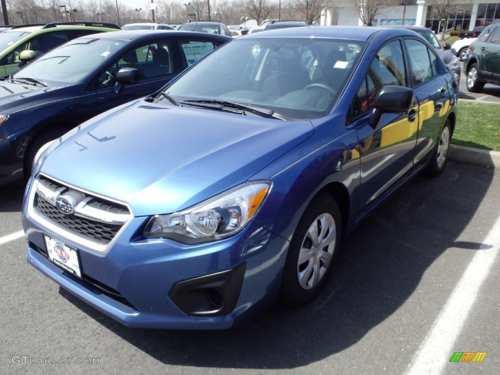 2014 Impreza 2.0i 4 Door - Quartz Blue Pearl / Black photo #1