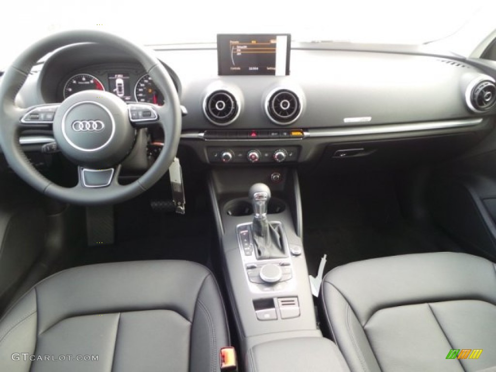 2015 Audi A3 2.0 Premium quattro Black Dashboard Photo #92178718