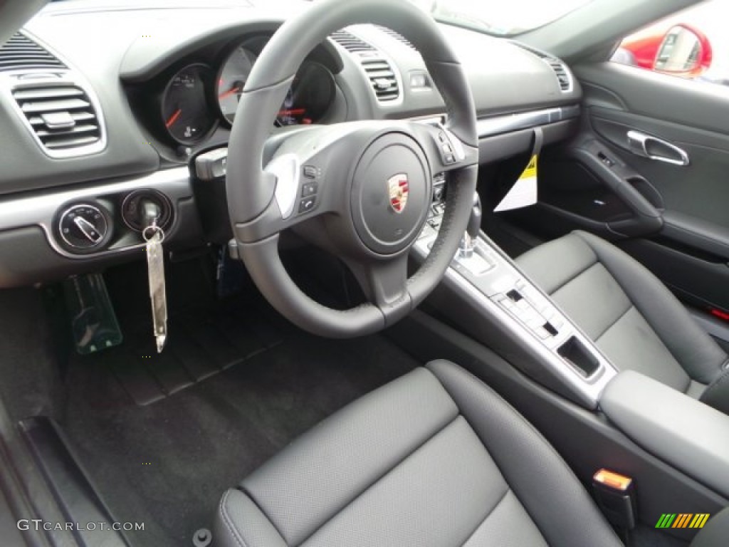 Black Interior 2014 Porsche Boxster S Photo #92179990