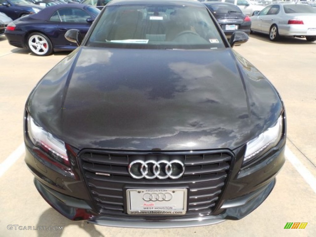 2014 A7 3.0T quattro Prestige - Havanna Black Metallic / Nougat Brown photo #2