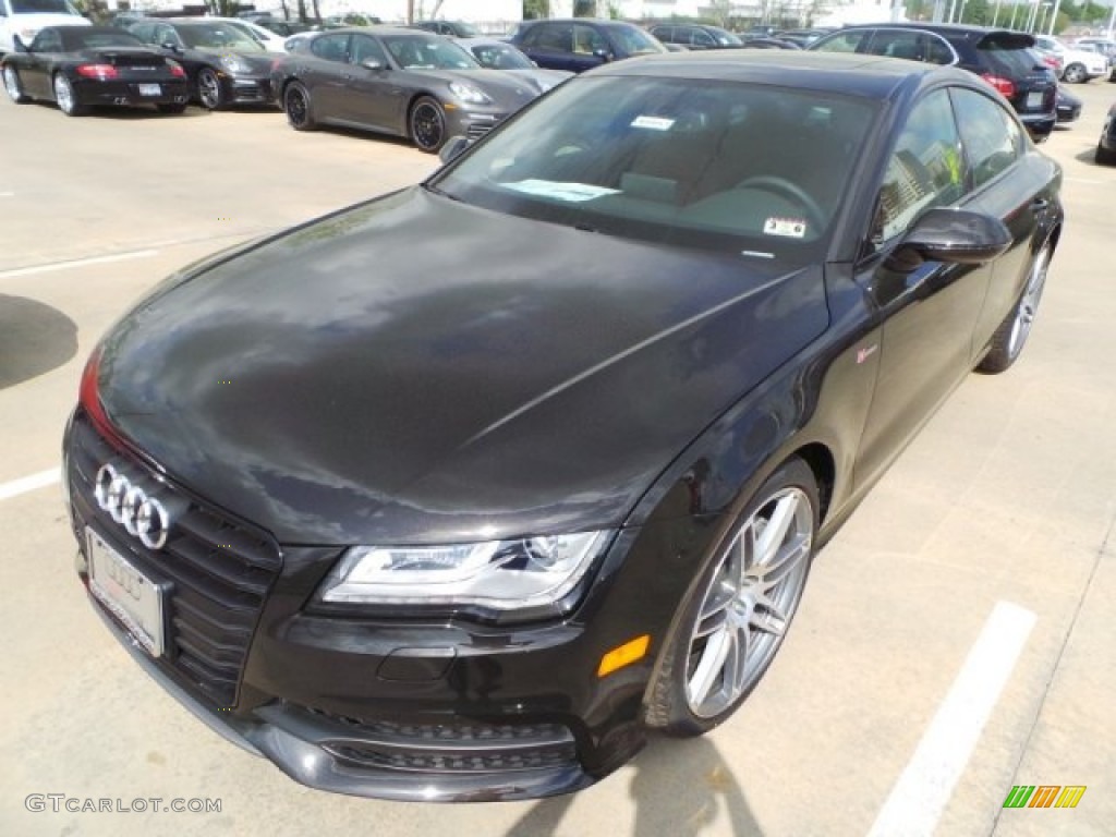 2014 A7 3.0T quattro Prestige - Havanna Black Metallic / Nougat Brown photo #3