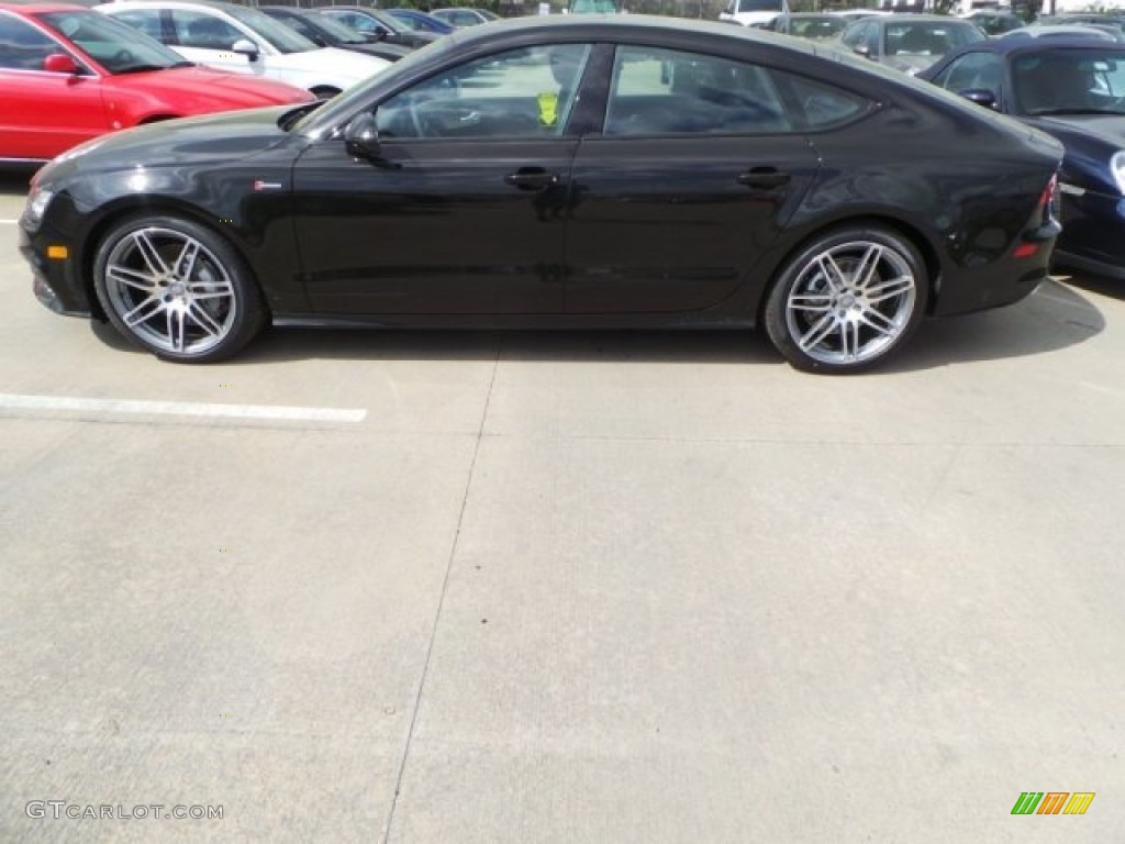 2014 A7 3.0T quattro Prestige - Havanna Black Metallic / Nougat Brown photo #4