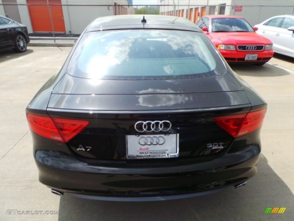 2014 A7 3.0T quattro Prestige - Havanna Black Metallic / Nougat Brown photo #6