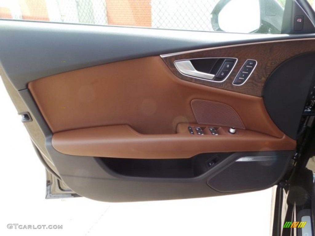 2014 A7 3.0T quattro Prestige - Havanna Black Metallic / Nougat Brown photo #10