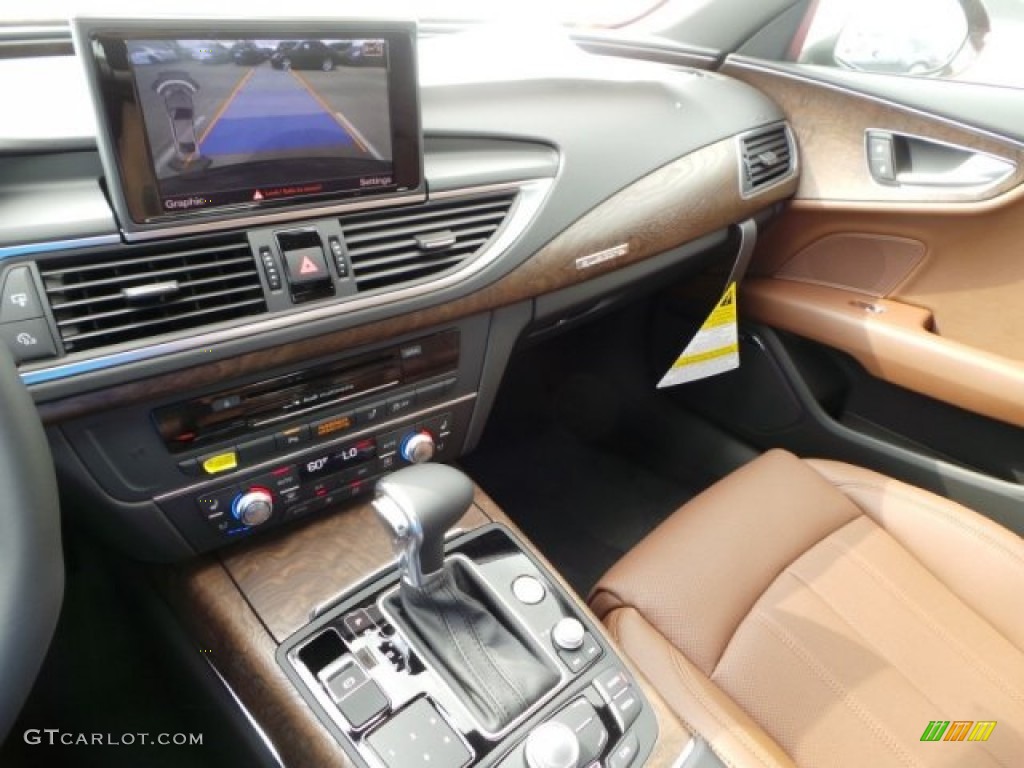 2014 A7 3.0T quattro Prestige - Havanna Black Metallic / Nougat Brown photo #16