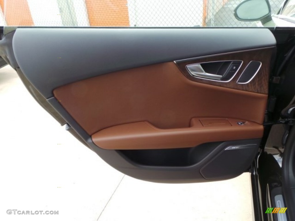 2014 A7 3.0T quattro Prestige - Havanna Black Metallic / Nougat Brown photo #26