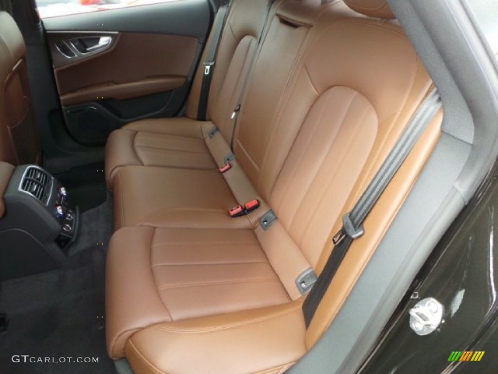 2014 A7 3.0T quattro Prestige - Havanna Black Metallic / Nougat Brown photo #28