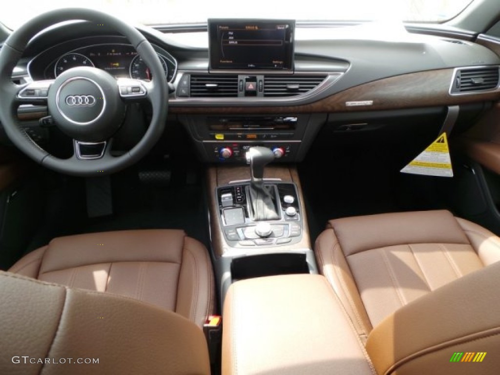 2014 A7 3.0T quattro Prestige - Havanna Black Metallic / Nougat Brown photo #29